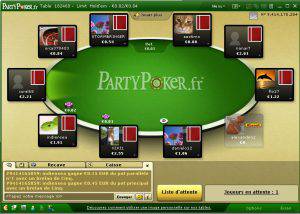 Table PP.fr 3 300x214 PartyPoker : critique, bonus spéciaux, tuyaux