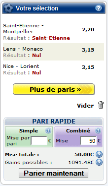 paris-simples-paris-combines paris simpels et combinés chez betclic