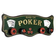 Porte-manteau "Hang'em poker"