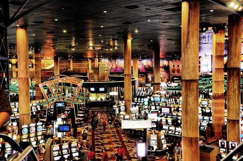 Intérieur d'un casino de Vegas