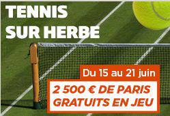 Tennis sur herbe promo PMU