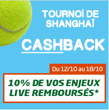 Tournoi de Shangaï PMU Cashback