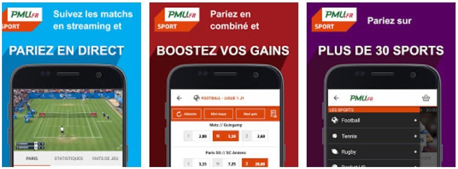 Application PMU sur Android