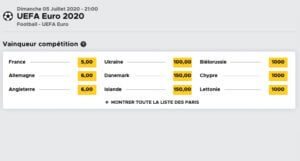 Parier sur l’Euro 2020 – 2021 : trouvez le meilleur site de paris
