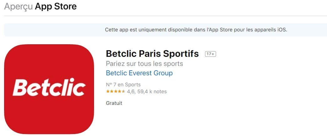 Betclic mobile