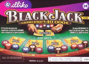 Jeu de grattage Black Jack FDJ ®