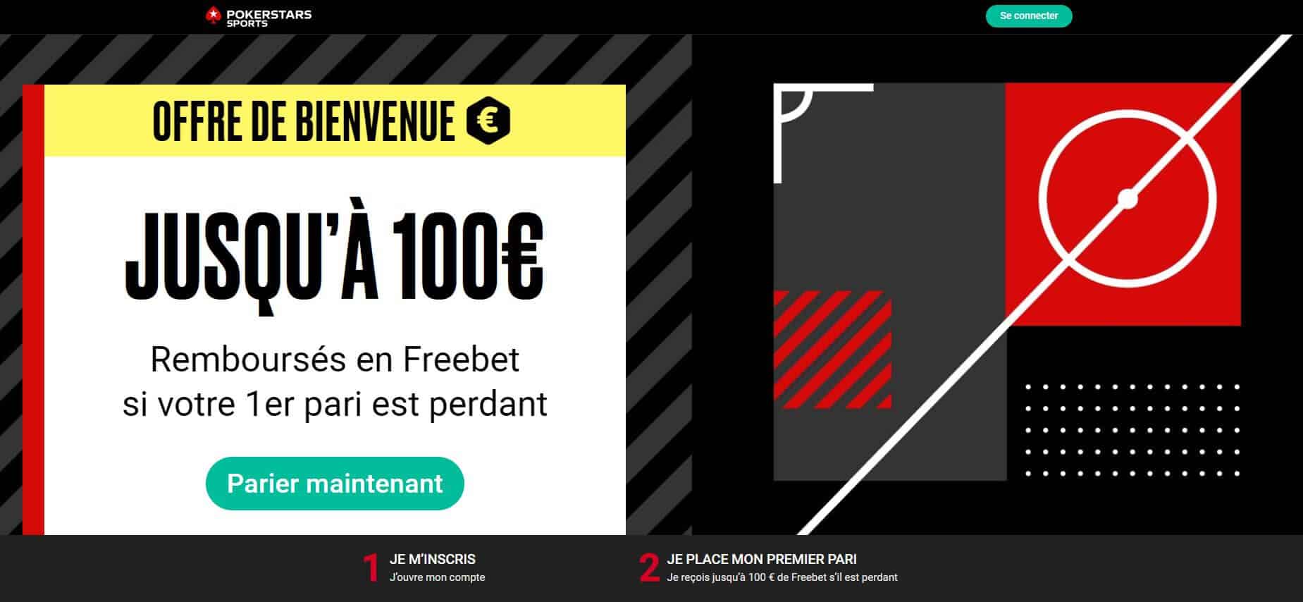 Bonus Pokerstars Sports janvier 2024 comment obtenir 100€ de freebets