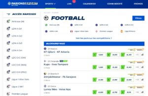 Parions Sport Foot : l’offre mobile, les paris disponibles & live streaming