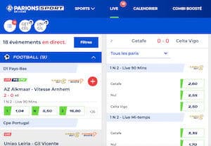 Parions Sport Live : placer un prono en direct, accéder à la Live TV, obtenir le bonus de bienvenue