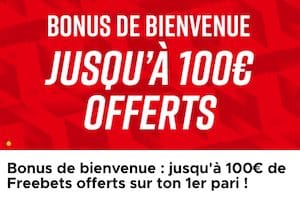 Offre à l’inscription Betclic : premier pari indemnisé à 100% jusqu’à  de freebets