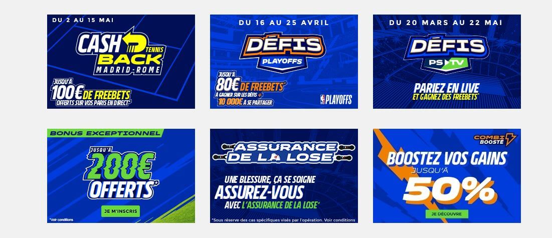 promos parions sport