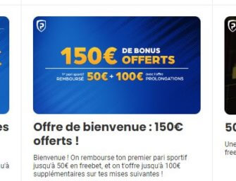 Code promo France Pari : entrez FPGDPMAX – 150€ de bonus en août 2022