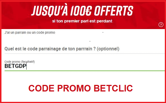 code promo betclic