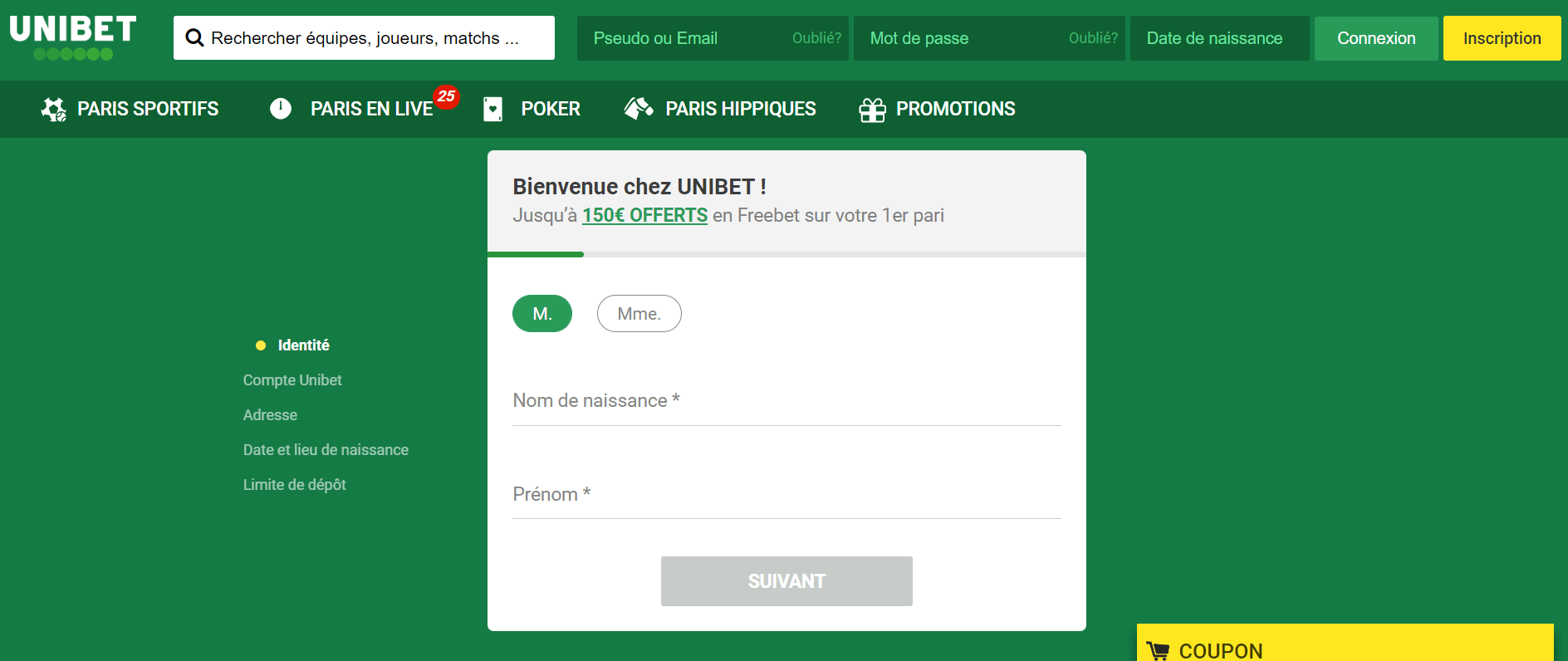F1 Unibet