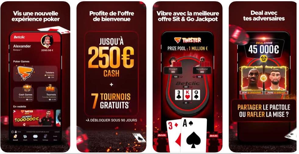 application betclic poker