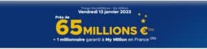 Euromillions : 65 millions d’euros à gagner le 15 janvier 2023