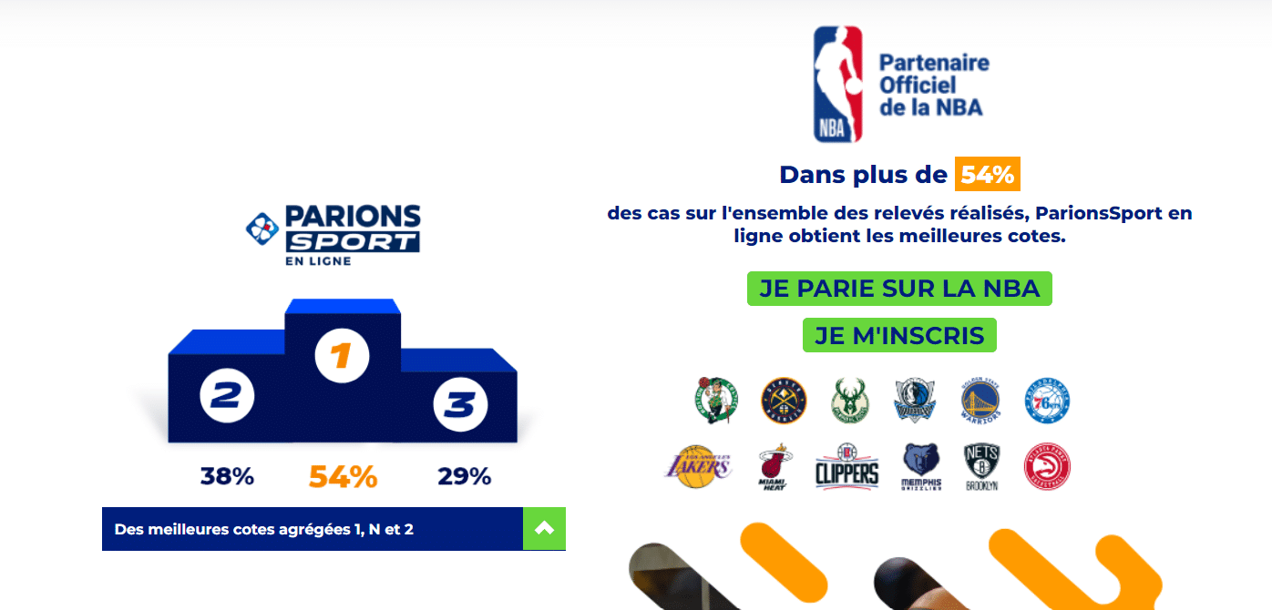 Cotes Parions Sport en ligne