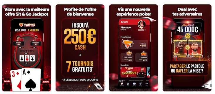 application betclic poker