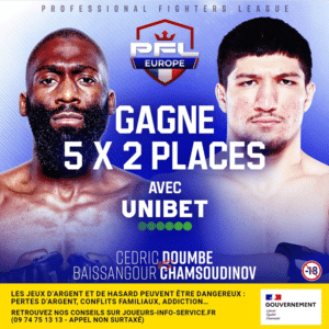 PFL Paris : gagnez vos places sur Unibet !