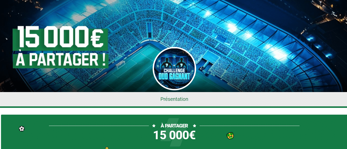 challenge duo gagnant unibet