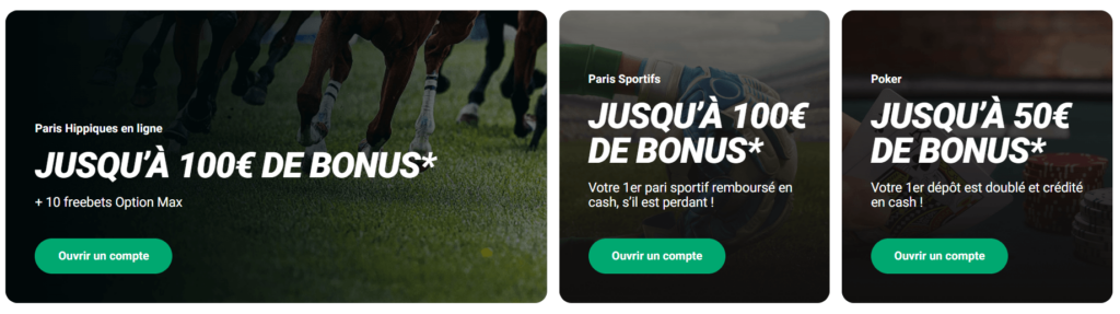 bonus de bienvenue pmu